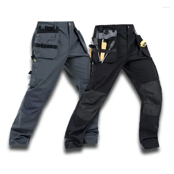 Männer Hosen Multi-Pocket Maschine Reparatur Cargo Outdoor Arbeit Verschleißfeste Arbeiter Hosen Werkstatt Uniformen 5XL