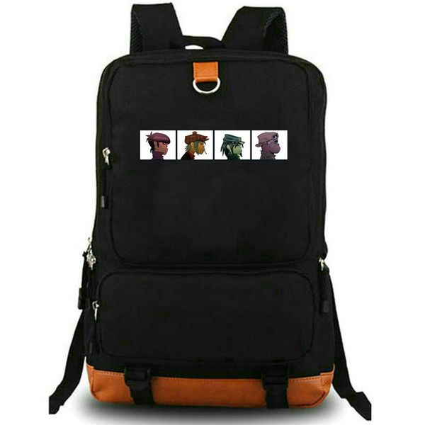 Рюкзак Demon Days Gorillaz Daypack Всемирно известная школьная сумка Рюкзак с музыкальным принтом Школьная сумка для отдыха Дневной пакет для ноутбука