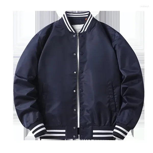 Jaquetas masculinas Plus Size Homens Bomber Jaqueta Militar Tático Piloto Hip Hop Baseball Varsity Casacos Outerwear Botão Streetwear