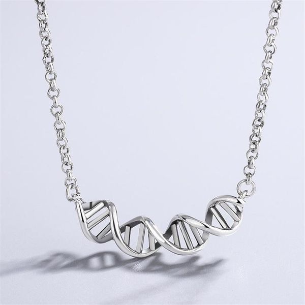 Catene VENTFILLE 925 Sterling Silver DNA ed Collana A Spirale Per Le Donne Personalità Alla Moda Regali Del Partito Dei Monili 2021 Drop354R