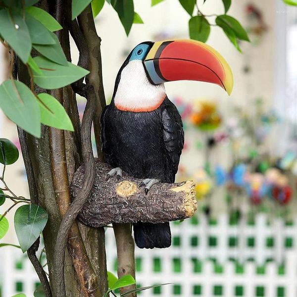 Dekoratif figürinler bahçe heykeli doğa ülke sanat kuş kapalı açık ağaç süslemeleri heykel çim yarda veranda