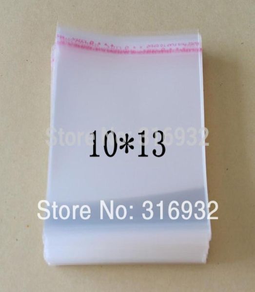 Sacos de celofanebopppoly resealáveis claros 1013cm saco opp transparente embalagem sacos de plástico selo autoadesivo 1013 cm1424189