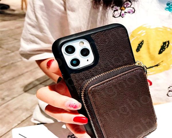 Brieftasche Handyhüllen für iPhone 14 13 Pro Max i 12 11 X XR XS XsMax 7 8 Plus Leder Kartenhalter Reißverschlusstasche Luxus Designer Aufbewahrung 7839612