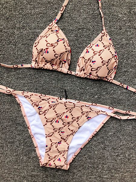 Bayan Bikini Kontrast Renkli Bikini Kadın Tasarımcı Mayo Mayo Designer Tasarımcı Kadın Mayolar Tasarımcı Seksi Bikini İki Yoks Mayo Moda Mayo Ab83