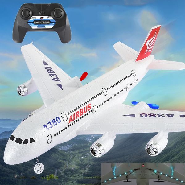 Airbus A380 RC Aereo Drone Giocattolo Aereo telecomandato 2.4G Aereo ad ala fissa Modello di aereo da esterno per bambini Ragazzo Aldult Regalo 231228