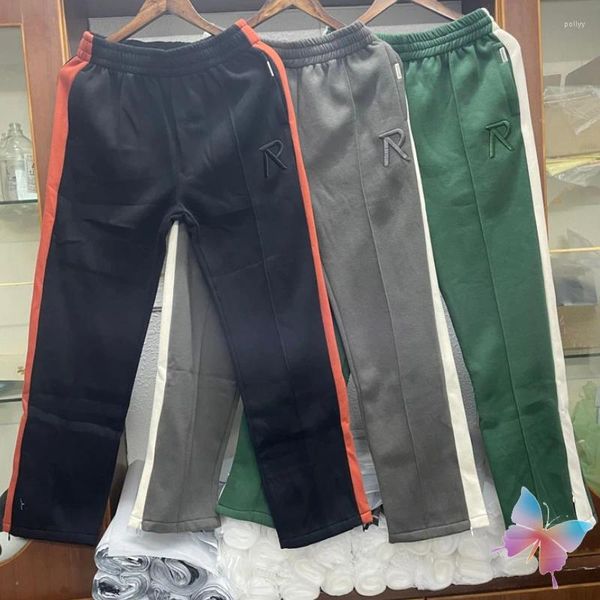 Мужские брюки, зимние брюки REP с вышивкой буквы R, цветные полосатые брюки с эластичной резинкой на талии, уличная одежда в стиле хип-хоп, мужские и женские спортивные спортивные штаны