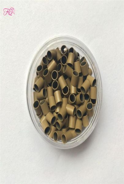 Blocca facilmente il micro anello di rame 1000 pezzi 322838 mini serrature dritte micro perle di tubo di rame per applicare i capelli con punta4785427