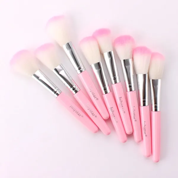 Pennello per trucco Beauty Pink Dot Color per fard singolo per principianti Pennelli per strumenti per trucco portatili facili da usare