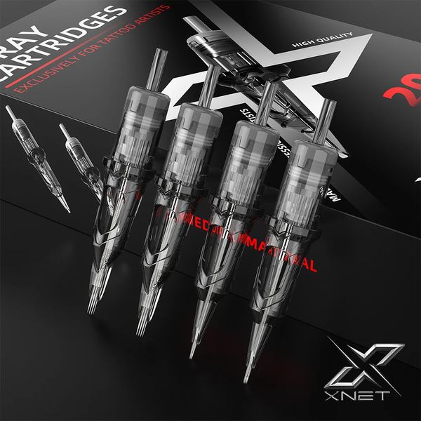 XNET X-RAY Aghi per tatuaggio di sicurezza sterilizzati monouso rotondi Magnum calibro misto per macchinette rotative per tatuaggi 231229