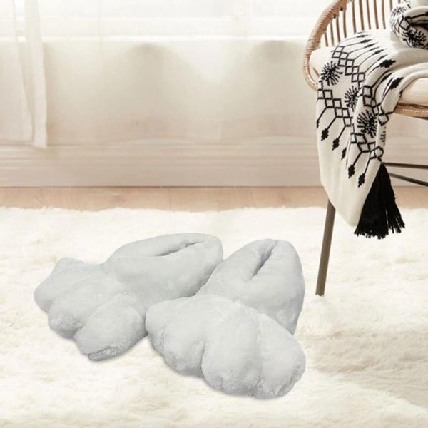 Pantofole Zampe di cartone animato Scarpe da casa in peluche per adulti calde e leggere per interni divertenti Fuzzy