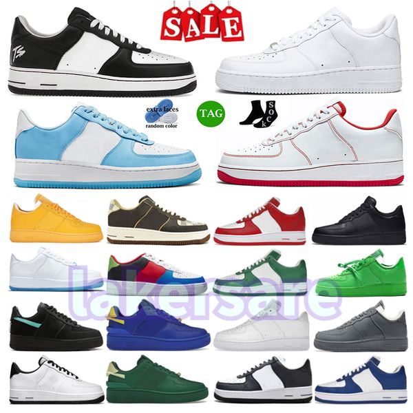 Designer Homens Mulheres Força Running Shoes Flyline des Chaussures Schuhe Scarpe Zapatilla Esporte Skateboarding Ones High Low Cut Branco Preto Treinadores Ao Ar Livre Sapatilhas