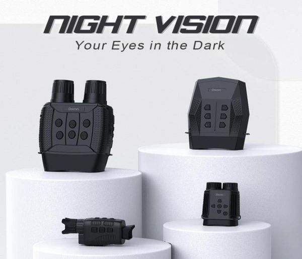 Occhiali per la visione notturna Binocolo a infrarossi IR Monoculare Zoom digitale Dispositivo di caccia Attrezzatura da campeggio Video 1080P 2207073623378