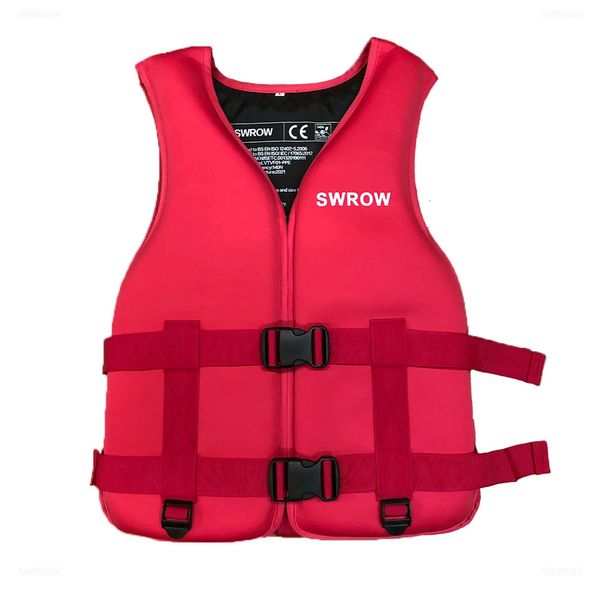 Giubbotto di salvataggio professionale Galleggiabilità Giubbotto di salvataggio in neoprene Surf Zattera Kayak Pesca Jet Ski Sport acquatici Nuoto Giubbotto di salvataggio di salvataggio 231228