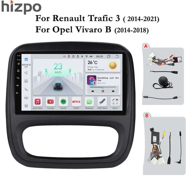 9 дюймов 10,33 дюйма Pro AI Android авто радио Renault Trafic 3 2014-2021 для Opel Vivaro B 2014-2018 Carplay автомобильный мультимедийный GPS 2din