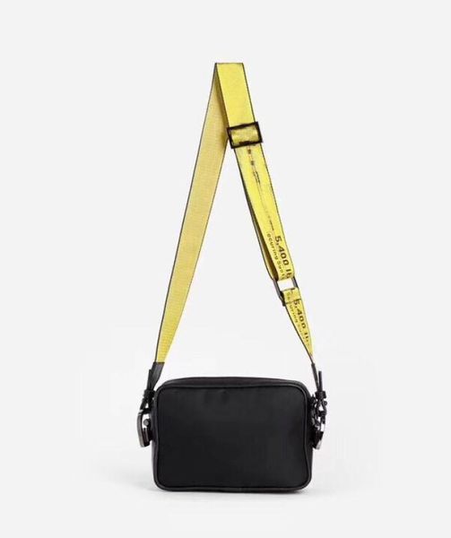 2021s Бренд MINI Мужская с желтым холщовым ремнем, высокая белая сумка на плечо, сумка для фотоаппарата, поясные сумки, многофункциональная сумка на плечо Messe7950937