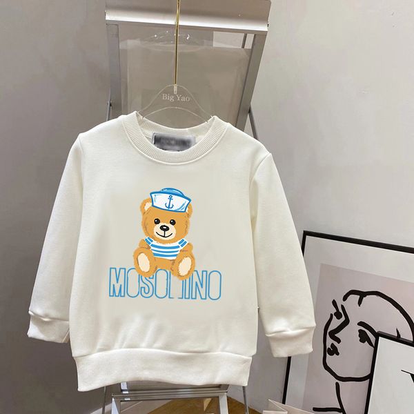 Felpa classica per bambini per ragazzi moda Felpe a maniche lunghe ragazze girocollo con cappuccio designer di lusso grandi bambini vestiti in puro cotone top CSD2312294