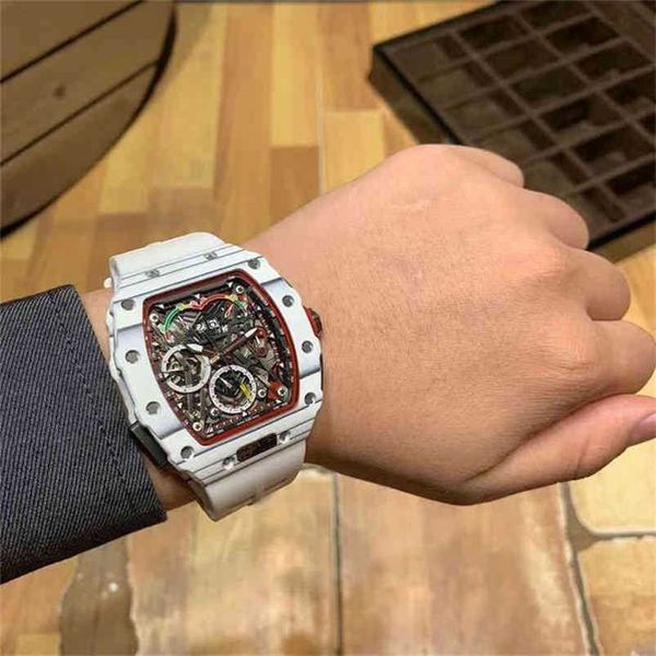 Männer Bbr Fabrik RichasMille Luxus Top Qualität Armbanduhr Mechanische Uhr Designer Weinfass Rm5003 Serie Multifunktionale Automatische Carbon Faser Band Sw