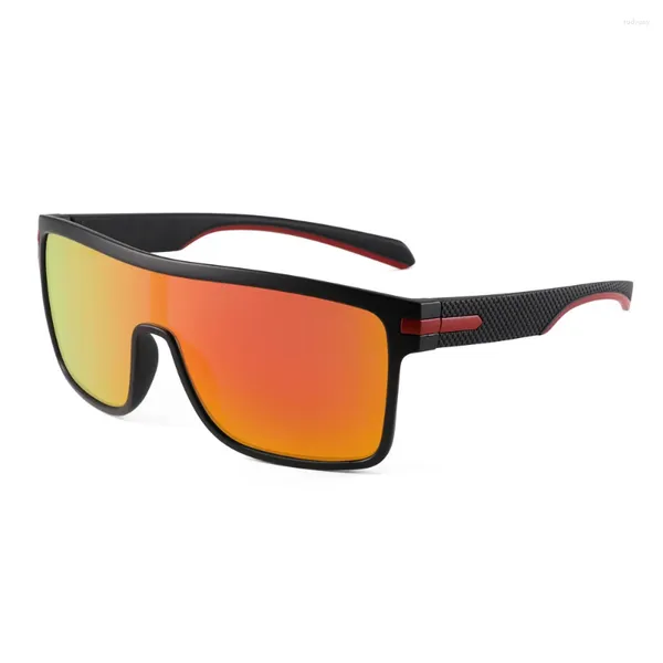 Óculos de sol Moda Oversized Homens Mulheres Marca Designer Driving Goggle Shield