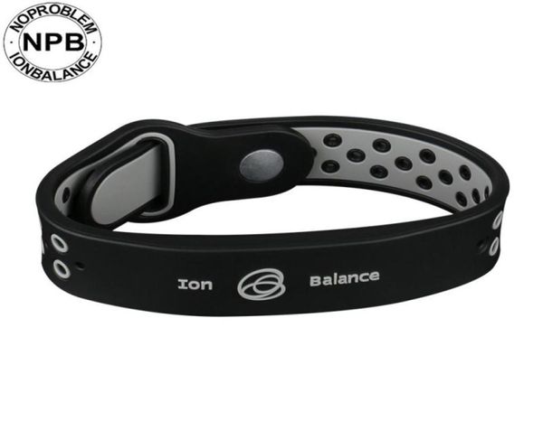 Benefícios para a saúde equilíbrio íon terapia de energia silicone esportes gargantilha pulseira pulseira turmalina germânio 9288119