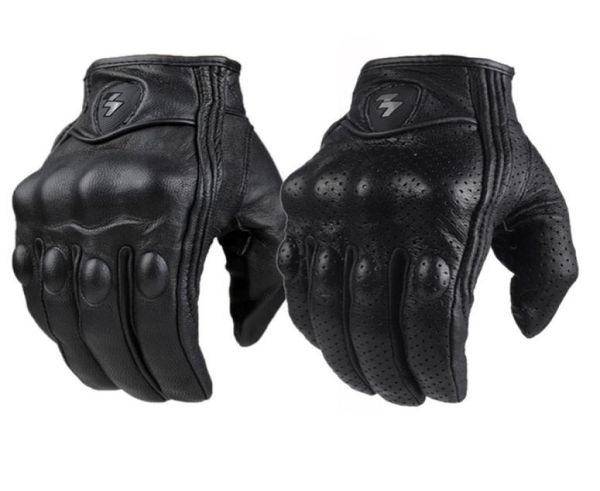 Перфорированные мотоциклетные перчатки из натуральной кожи в стиле ретро, водонепроницаемые перчатки для мотоцикла, защитные механизмы для мотоцикла, перчатки для мотокросса, Gift5818053