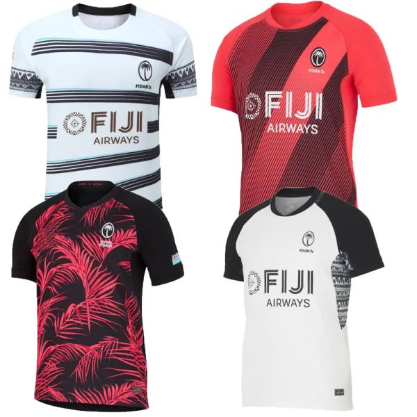 Venda quente 2023 2024 Fiji Drua Airways Rugby Jerseys Novo adulto Home Away 23 24 Flying Fijians Rugby Jersey Camisa Kit Maillot Camiseta Maglia Tops S-3XL 2023 colete