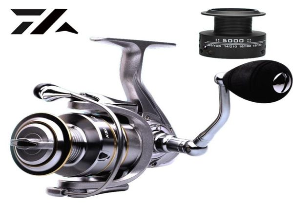 2019 neue Hohe Qualität 14 + 1 Doppel Spule Angelrolle 5,5: 1 Getriebe Verhältnis High Speed Spinning Reel Karpfen angelrollen Für Salzwasser im freien7436588