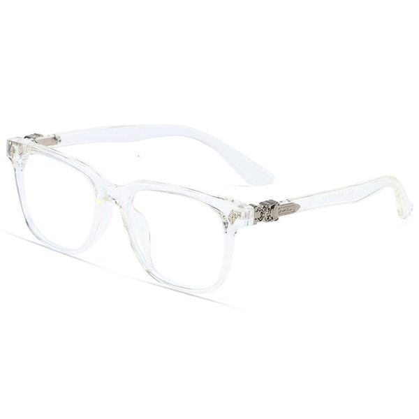 Designer Ch Cross Frame Chromes Occhiali da sole di marca per uomo Donna Trendy Round Face Tr90 Eye Protezione maschile Montature per occhiali Occhiali a cuore 532