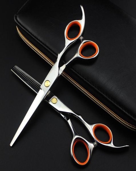 professionale giappone 440c forbici per capelli da 6 pollici set da taglio barbiere makas taglio di capelli forbice per capelli cesoie per diradamento forbici da parrucchiere4992388