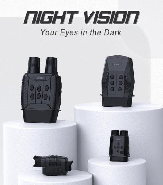 Óculos de visão noturna infravermelho ir binóculos monocular digital zoom dispositivo caça equipamentos acampamento 1080p vídeo 2207076195832