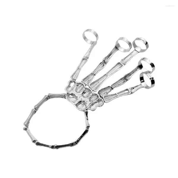 Braccialetti con ciondoli 2 pezzi Bracciale con teschio a mano fantasma Gioielli Coppia Abbigliamento coordinato