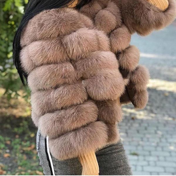 Damen Pelz Faux-Stil Echtpelzmantel 100 % natürliche Jacke weibliche Winter warme Leder hochwertige Weste 230923