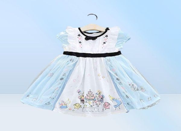 Costume da principessa per bambina Costume per bambina Alice Vestito per neonato Alice nel paese delle meraviglie Costume per bambini Vestito da festa di compleanno G11296083718