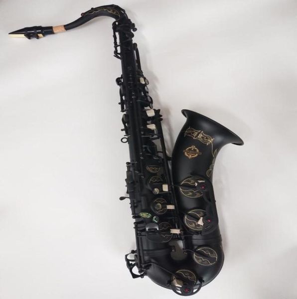 Instrumento musical SuzukiTenor Qualidade Saxofone Corpo de Bronze Preto Níquel Ouro Sax Com Bocal Professional6248617