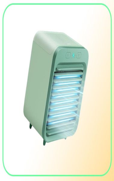 1 pçs usb mesa mini ventilador portátil refrigerador de ar ventilador ar condicionado luz desktop ventilador de refrigeração umidificador purificador para escritório bedroo8589294