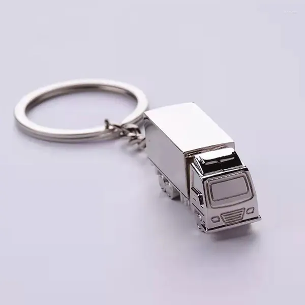 Anahtarlıklar 60pcs mini metal kamyon kamyonu araba anahtarlık Keyfob anahtarlık yaratıcı güzel kolye hediyesi