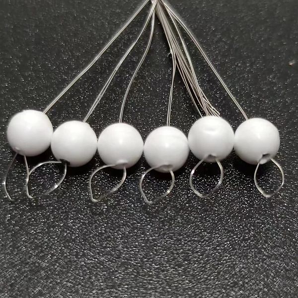 50 packslot redondo flutuador de pesca branco 00 0 1 2 3 4 5 bola forma carpa equipamento 5mm15mm espuma bobber 00084 231229