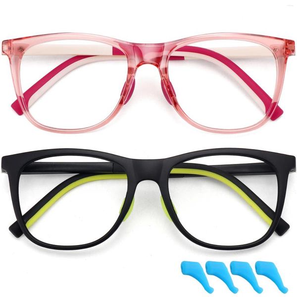 Óculos de sol anti-azul óculos de luz para crianças moda clássico tr nerd proteção ocular óculos crianças bonito óculos de computador menina quadro W-613