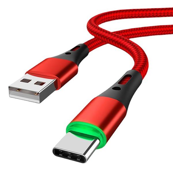 Cabo usb tipo c 3a de carregamento rápido para samsung galaxy s20 s10 plus para xiaomi carga rápida 3.0 tablets de telefone móvel cabos de carregador usb c