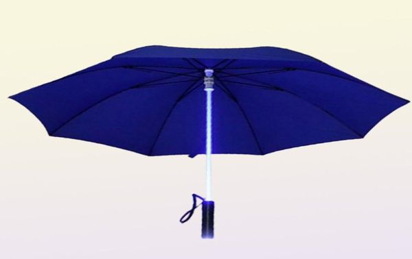 Guarda-chuvas LED Light Sabre Up Guarda-chuva Laser Espada Golf Mudando no ShaftBuilt In Torch Flash 20219162348