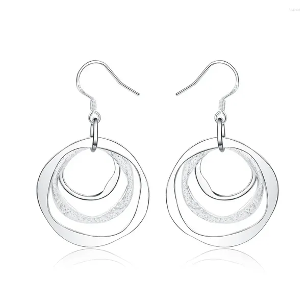 Marchio di orecchini a pennaglie 925 Sterling Silver Fashi