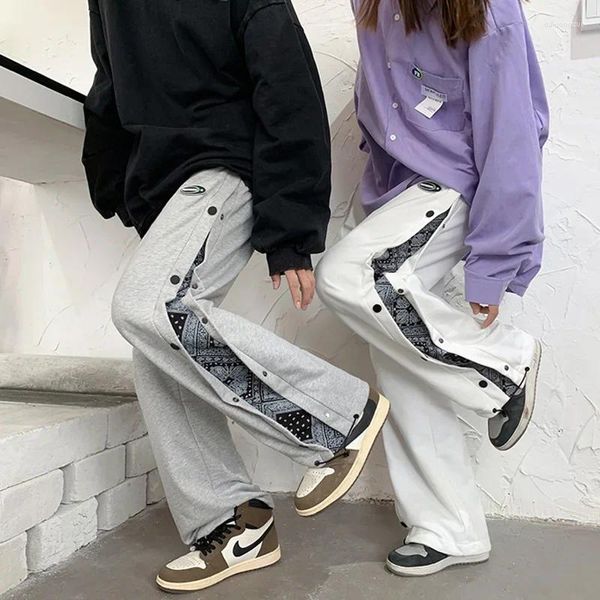 Erkekler Pantolon High Street Fashion Harajuku Kaju Çiçek Brezik Koreli Amerikan Büyük Boy Tippantlar Joggers Erkekler