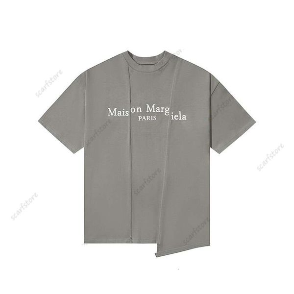 Homens Camisetas Maisons Margiela Camiseta Mens Designer Número Bordado Camiseta Homens Camiseta Primavera Verão Mangas Curtas Camisetas para Mulheres