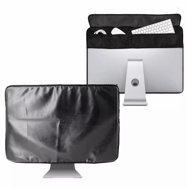 21 Zoll 27 schwarzer Polyester-Computermonitor-Staubschutz mit weichem Innenfutter für LCD-Bildschirm LA001 231228