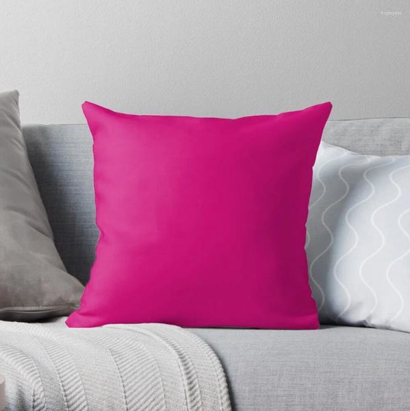 Pillow Pink Fuchsia Solid Color Decor Throw Sofa S Covers CustomMöbel & Wohnen, Dekoration, Dekokissen!