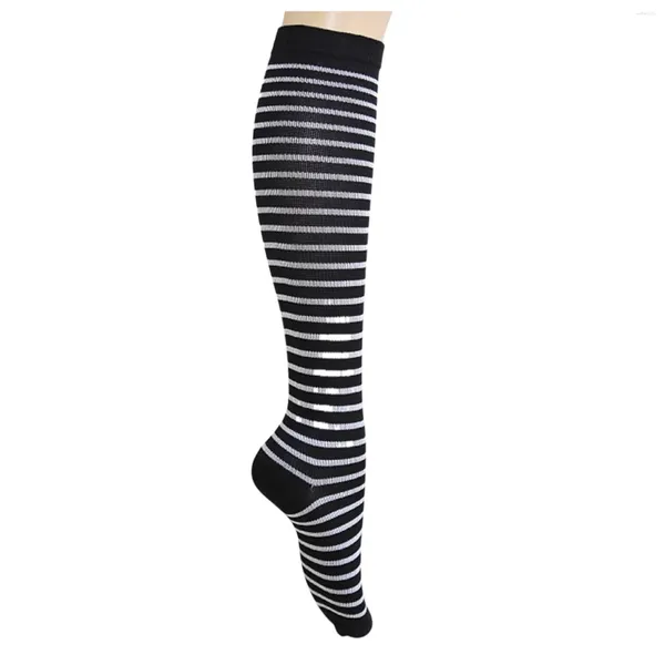 Calzini da uomo stampati a righe elastici sportivi calze fitness casual cuscino per adulti Corp Wine Women