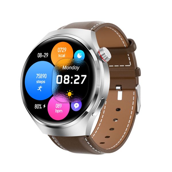 Grenzüberschreitende Hot Sports Gt4pro Smartwatch mit rundem Bildschirm, Bluetooth-Anruf, Sprachassistent, Tik Tok Live-Stream