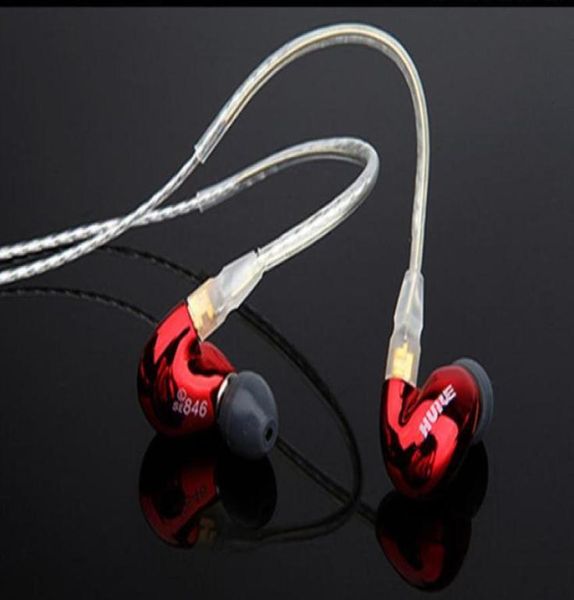 SE846 in ear HIFI Auricolari Cuffie con cancellazione del rumore Mani Cuffie FAI DA TE 6BA Unità di azionamento Moving Iron Cuffie per iPhone 12 4248407