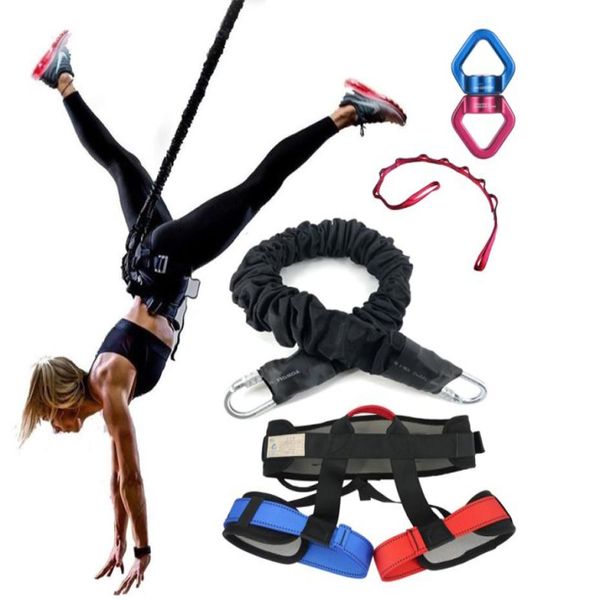Tuta da cinque pezzi Aerial Bungee Dance BAND Allenamento Fitness Antigravity Yoga Resistance Trainer kit di allenamento per fascia di resistenza6109427