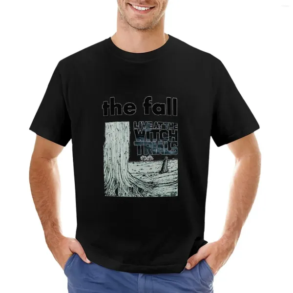 Polo da uomo THE Fall Live At Witch Trials Band T-shirt Camicetta semplice Ragazzi T-shirt bianche Camicia da uomo