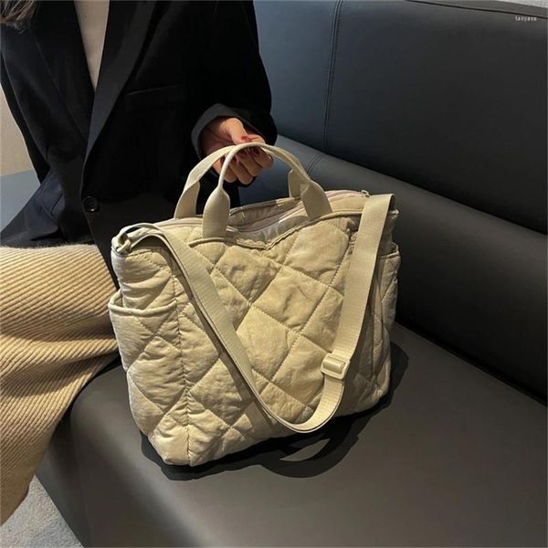 Borse da sera Borsa tote di lusso alla moda Donna 2023 Borsa a tracolla in tessuto di cotone per donna Borse a mano firmate per ragazze adolescenti